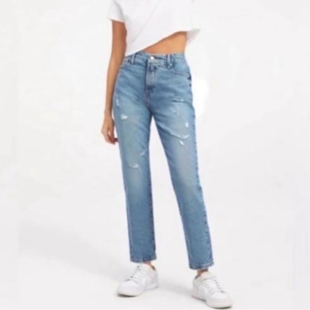 Good American Blue Good Classic Distressed Jeans NWT Size 28